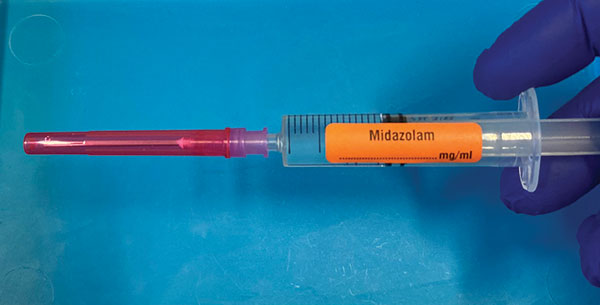Right handed pre-filled syringe